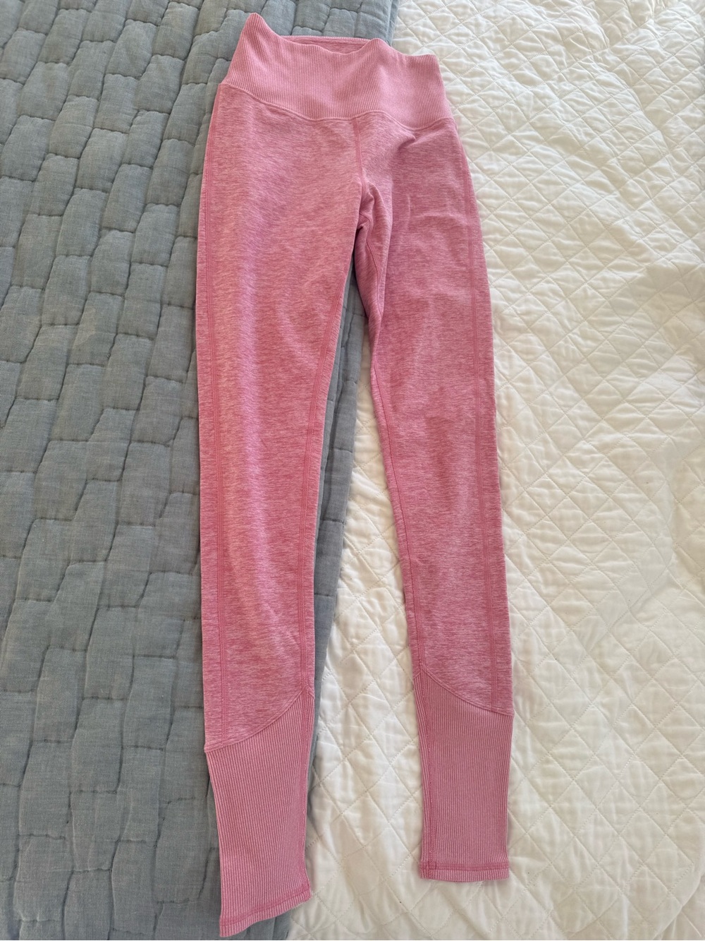 ALO Yoga brushed soft stretch Pink High-Rise Leggings - Picture 6 of 6